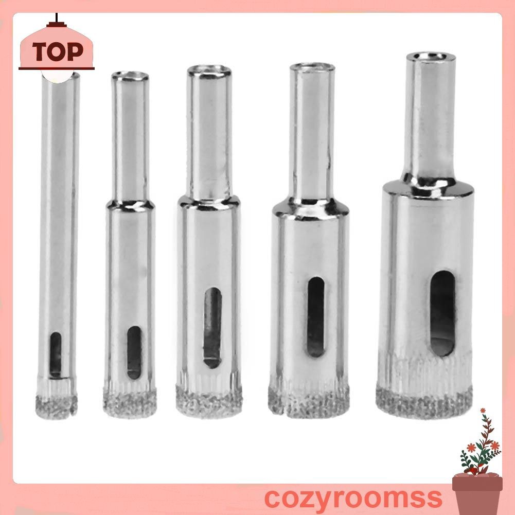 Set 5 mũi khoan lỗ vật liệu thủy tinh &amp; đá hoa cương