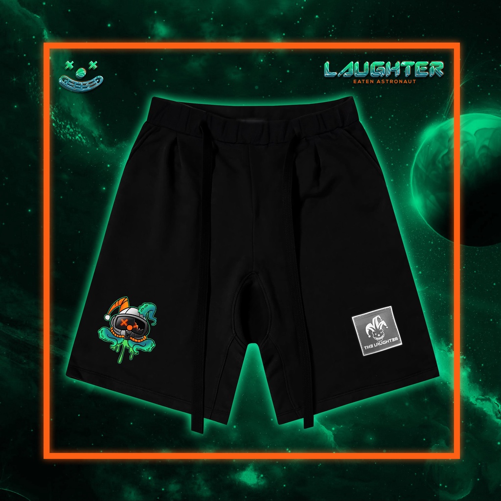 EATEN ASTRONAUT Shorts - Quần Short Nỉ Cotton Phi Hành Gia Đũng Thụng Hip Hop