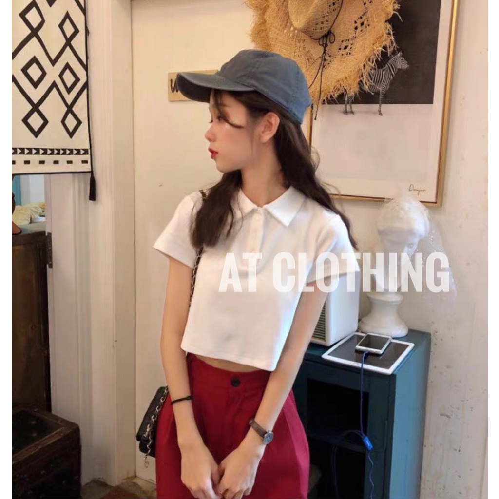 Áo Thun Cổ Trụ Croptop_AT Clothing