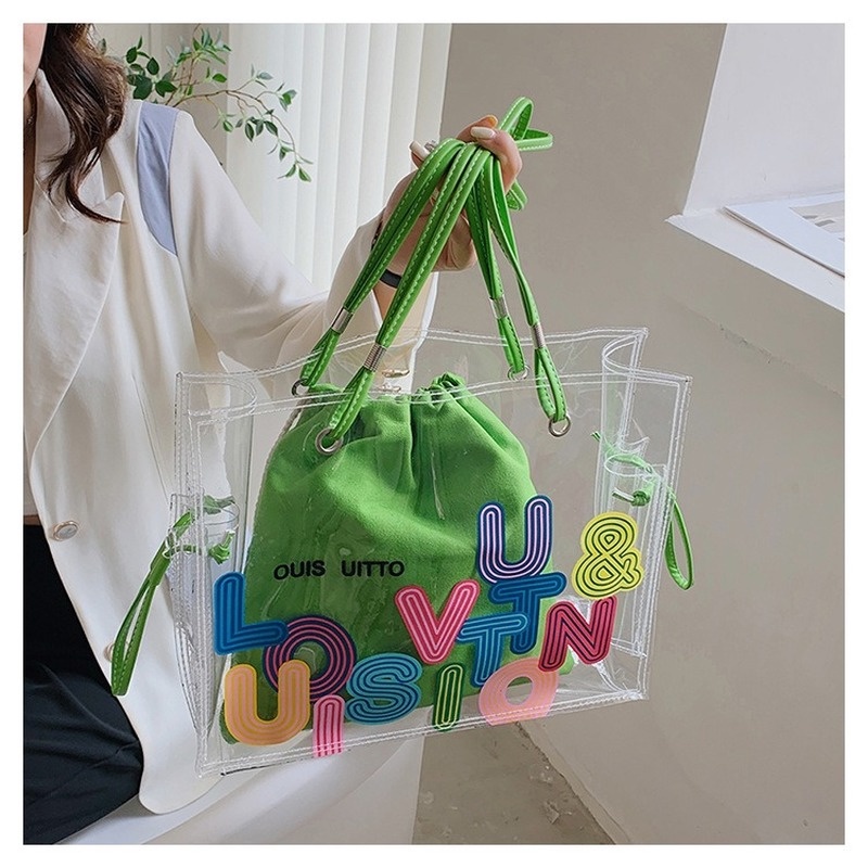 Túi Đeo Chéo Jelly Màu Trong Suốt Thời Trang Xuân Hè 2022 GYLXB246