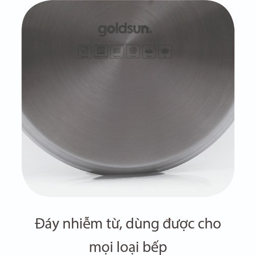 Bộ 03 nồi inox GOLDSUN GD18-3306SG Sale 50%