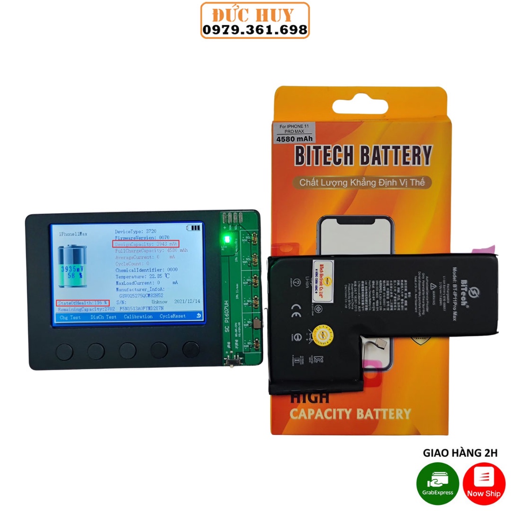 Pin IP11Pro Max Dung Lượng Cao BiTech BT-IP11 PRO MAX( 4580 mAh )
