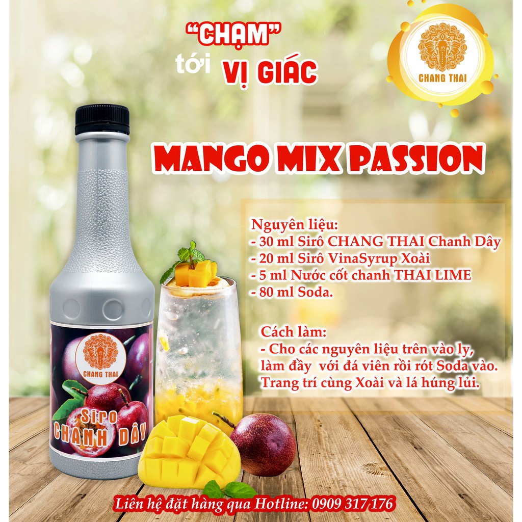 Siro Chanh Dây Chang Thai 1000ml