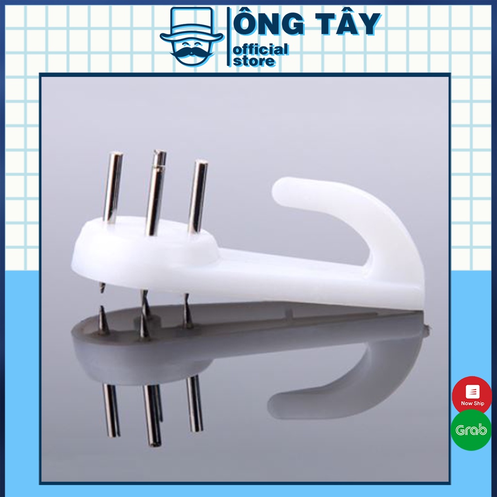 Đinh ghim tường treo tranh ảnh, đồng hồ, bảng loại to 4 chân - Móc treo khung ảnh, túi xách size lớn 5*2cm