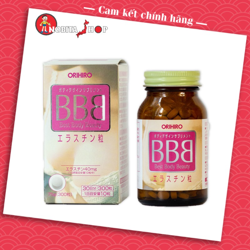 Viên uống ORIHIRO BBB Best Beauty Body tăng kích thước và săn chắc ngực, 300 viên/hộp