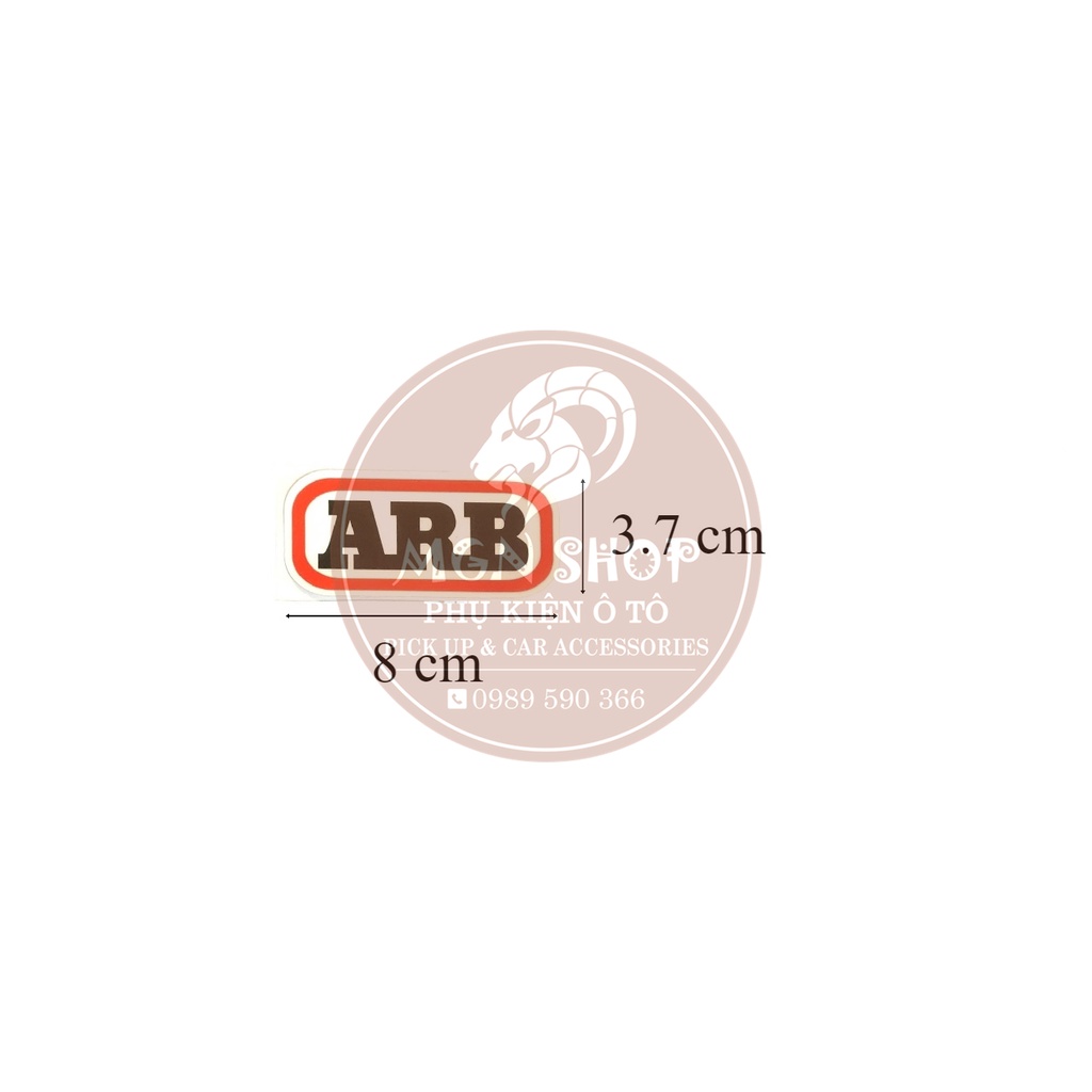 [Decal] [Tem dán] [ARB] dành cho ô tô xe máy