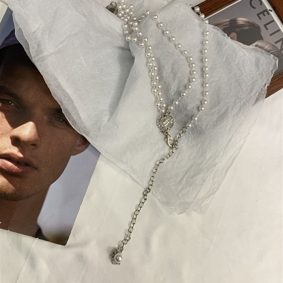 Thắt lưng đính ngọc trai giả phong cách sang trọng cho nữ