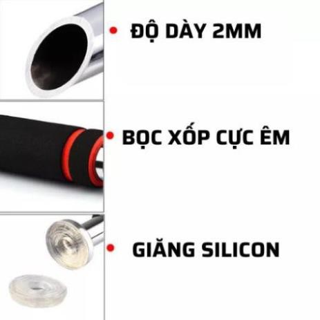 THANH XÀ TẬP ĐƠN GẮN TƯỜNG gắn cửa nhiều cỡ từ 60-130cm- Kích thước tùy chỉnh phù hợp tập gym tại nhà, tăng cơ bắp !