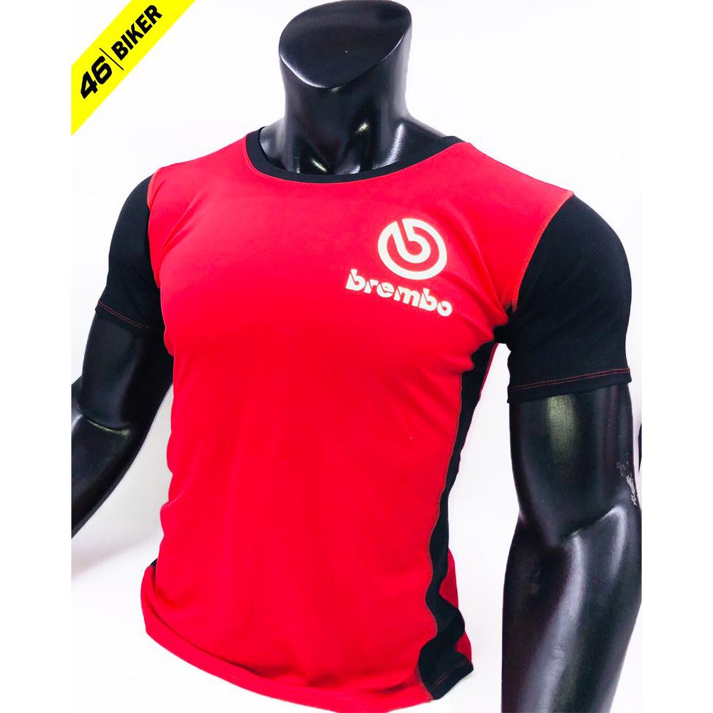 Áo thun cotton in tem Brembo
