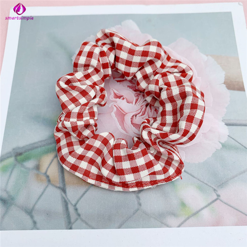 Dây buộc tóc dễ thương màu tương phản cho phái nữ