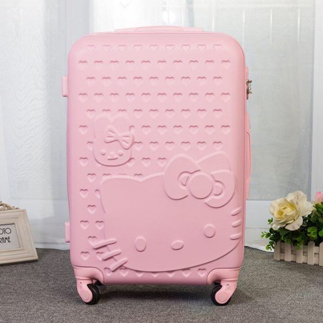 vali hồng nhựa dẻo loại đẹp size 20