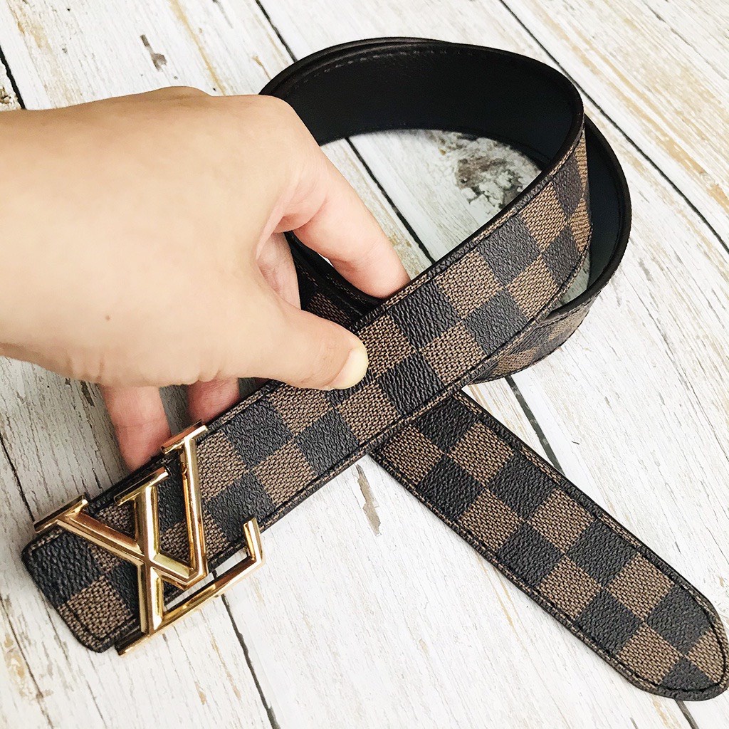 Thắt Lưng Nam LVi, Thắt Lưng Da Bền Đẹp Mặt Kim Loại Nguyên Khối  Daingansotre