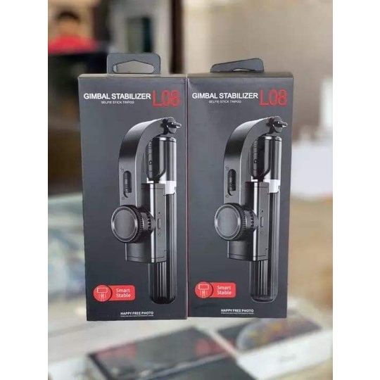 [HÀNG HÓT] Gậy chống Rung Gimbal Stabilizer L08, Có 3 chân đỡ, kèm nút bấm BLT hàng cao cấp sịn sò | BigBuy360 - bigbuy360.vn
