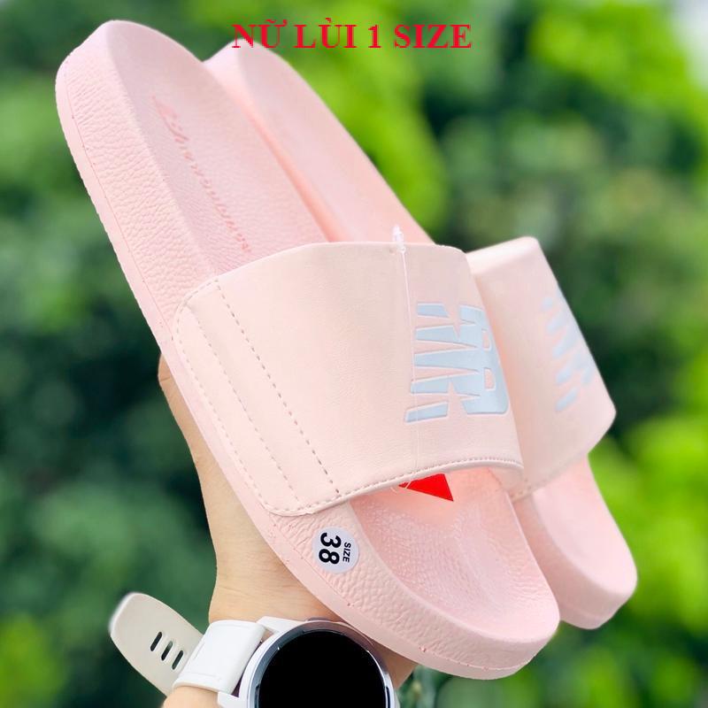 Dép newbalence 𝐍𝐄𝐖 𝐁𝐀𝐋𝐄𝐍𝐂𝐄 ❤️FREESHIP + Hộp❤️dép unisex NB new balence quai ngang thể thao nam nữ full hồng