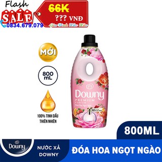 Nước Xả Vải Downy Đóa Hoa Ngọt Ngào - Chai 800ml