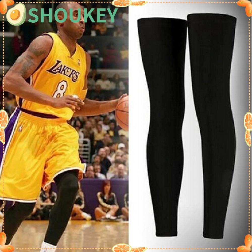 SHOUHOU Men's Fashion Sports Cover Leg Knee Protective Gear Activities Cooling Soft Basketball Sleeves