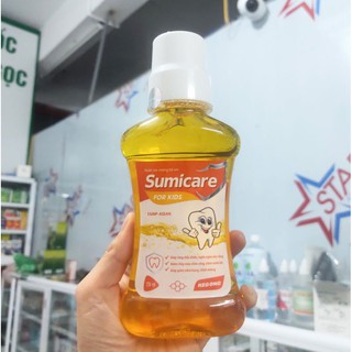 Nước súc miệng trẻ em Sumicare - Không Chứa Cồn - Không Cay Rát