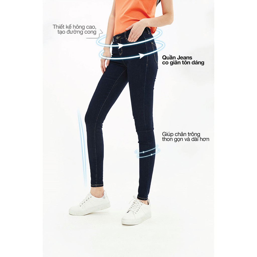 Quần Jeans Dài Nữ Giordano Super Stretch Jeans 05410016