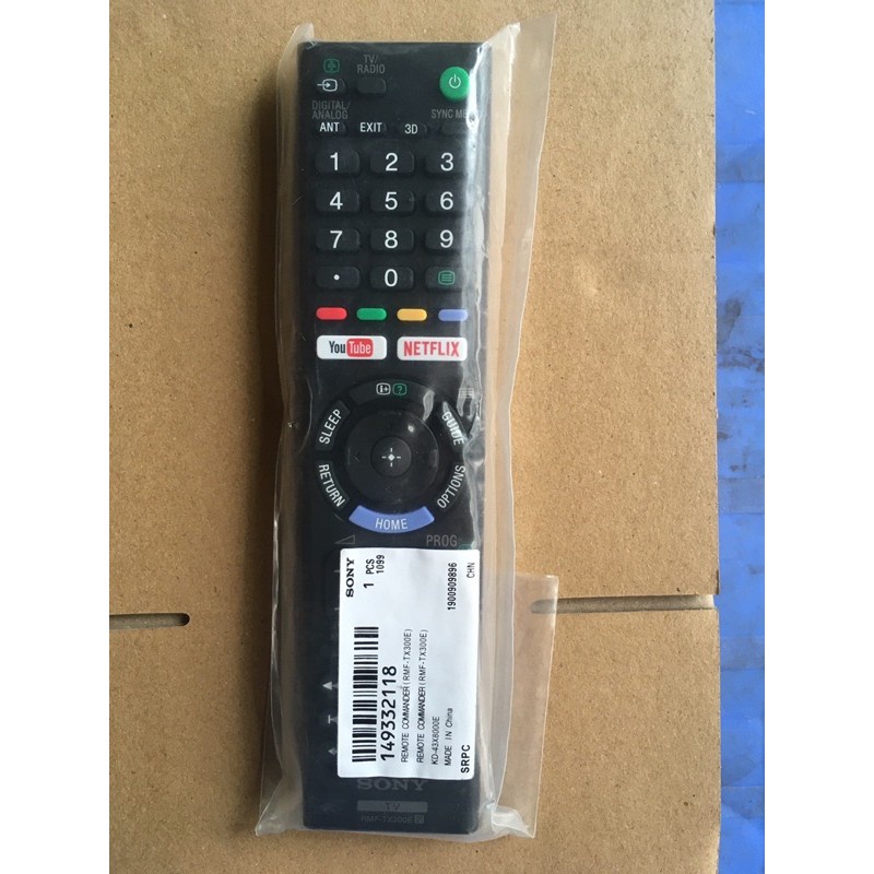 REMOTE ĐIỀU KHIỂN TIVI SONY RMF-TX300E-TẶNG KÈM PIN -ĐIỀU KHIỂN TIVI SONY RMF TX300E