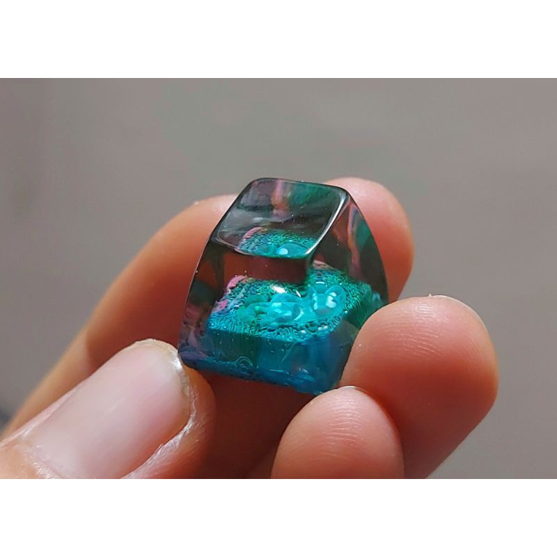 Khuôn silicon làm keycap profile SA R1 cực bóng (không cần đánh bóng).