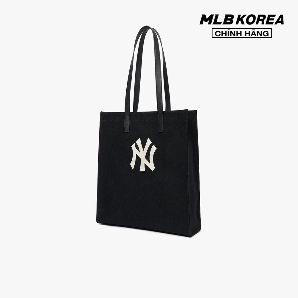 MLB - Túi tote phom chữ nhật thời trang Canvas 3AORM022N-50BKS