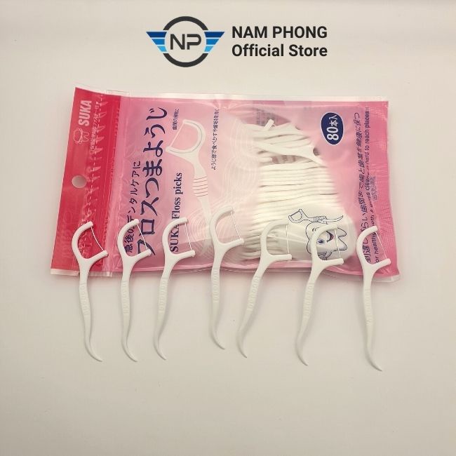 Tăm chỉ nha khoa SUKA Nhật Bản, sợi nhỏ, siêu dai, chăm sóc vệ sinh răng miệng an toàn - namphong_store