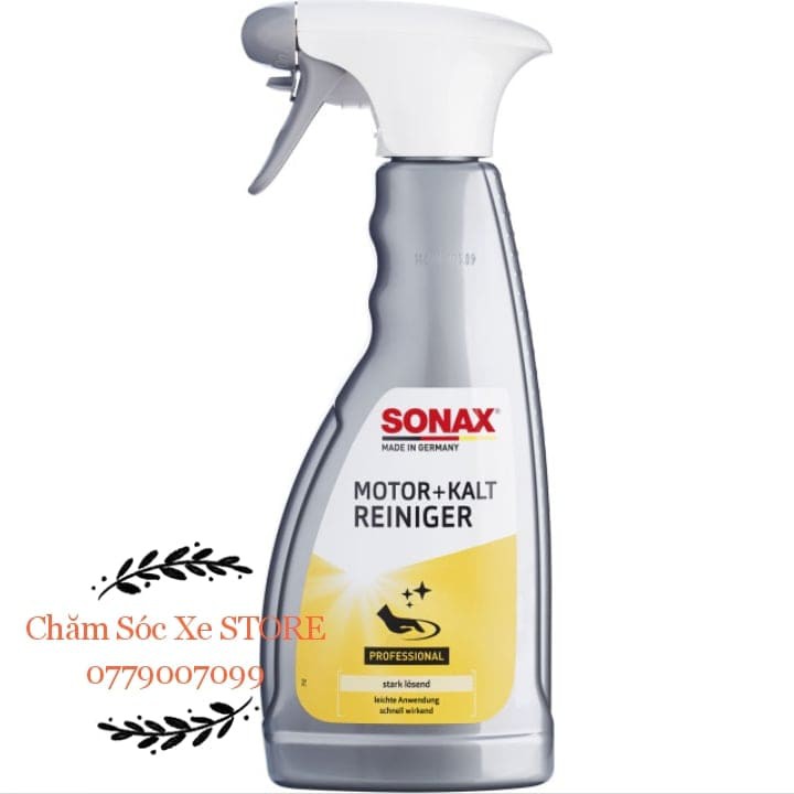 Dung dịch rửa khoang động cơ Sonax Engine Cleaner 543200- vệ sinh Khoang máy sonax