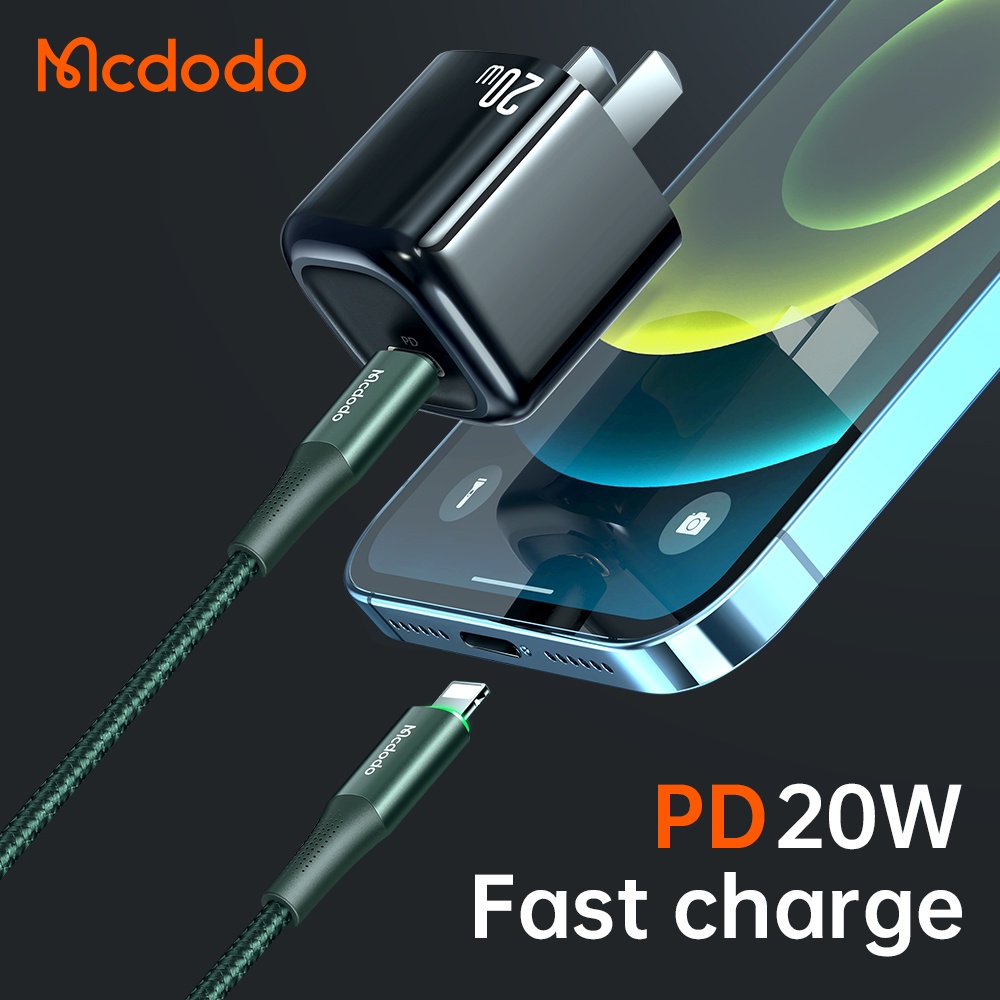 Mcdodo Dây Cáp Sạc Nhanh L 36W PD for iPhon 13 12 11 ProMax Xr Xax  8 7 6  CA-996