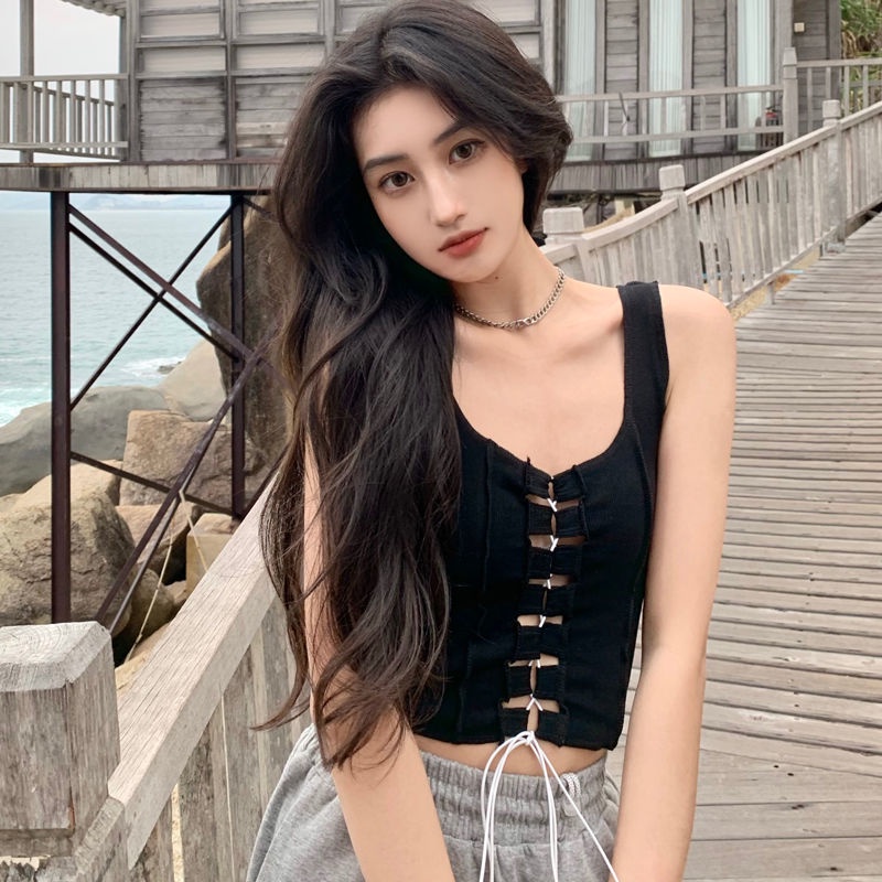 Áo Tank Top Hai Dây Màu Sắc Thời Trang Mùa Hè Quyến Rũ Cho Nữ