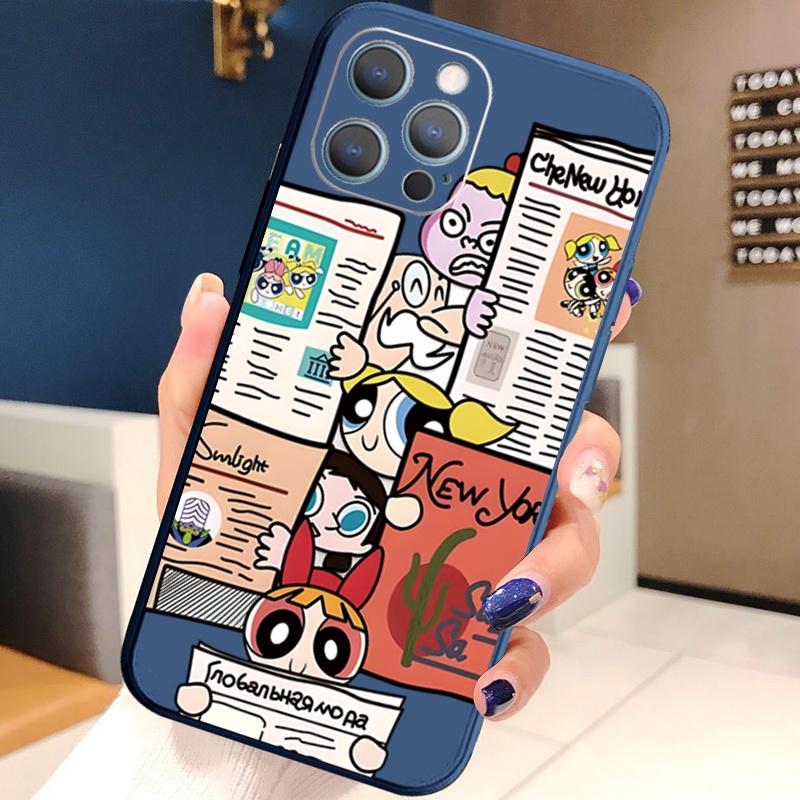 Ốp Điện Thoại Cạnh Vuông In Hình Báo Cho iPhone 13 Pro Max 12 11 XR XS 7 8 Plus SE 2020