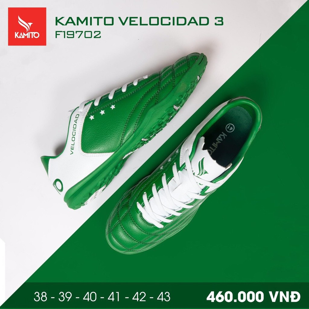 (XẢ HÀNG) Giày bóng đá Kamito Velocidad 3 chính hãng (Size đẹp màu đẹp- có video sản phẩm)