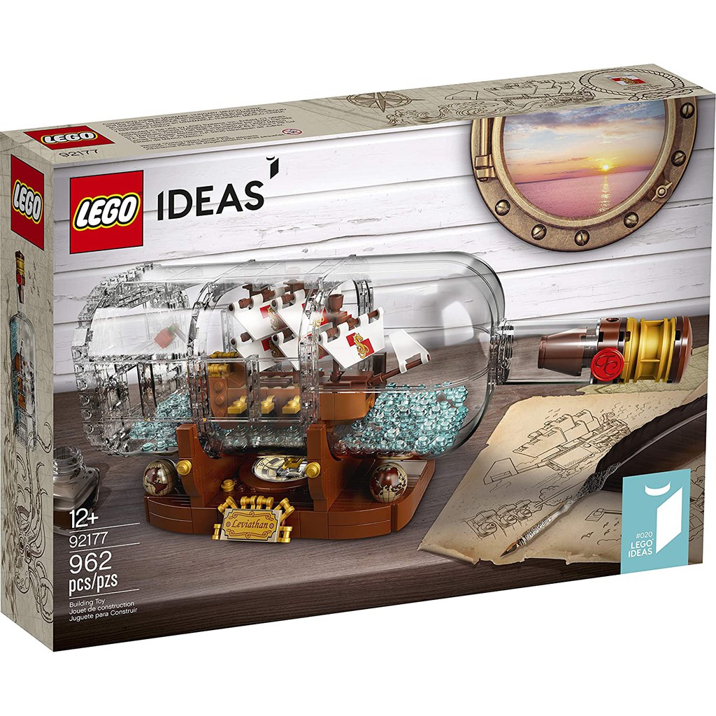 [Có sẵn] 92177 / 21313 Lego Ideas Ship in a Bottle - Thuyền trong chai thủy tinh