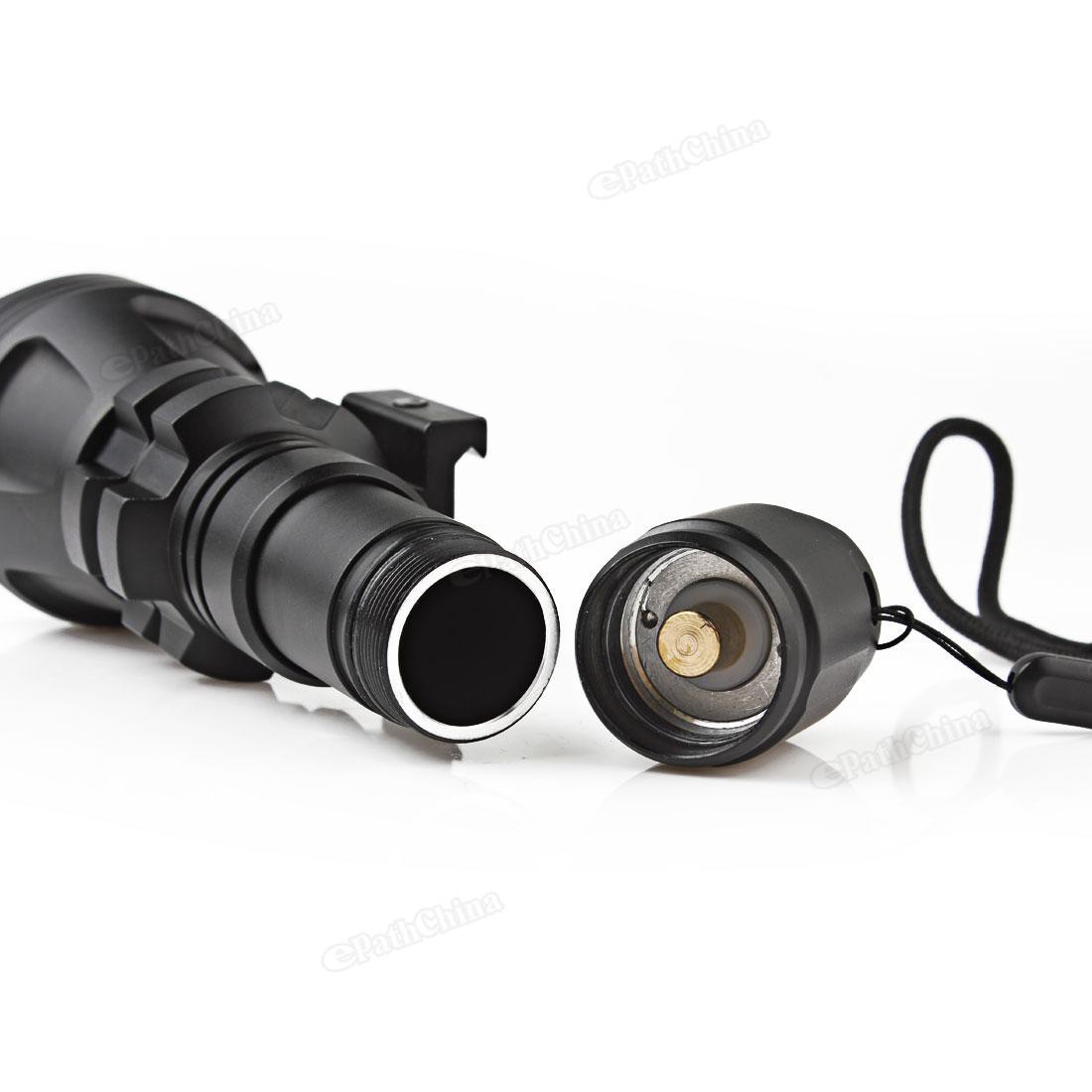 B158 Convex Len Zoom Flashlight XM-L2 U4 LED Torch 900 Lumen