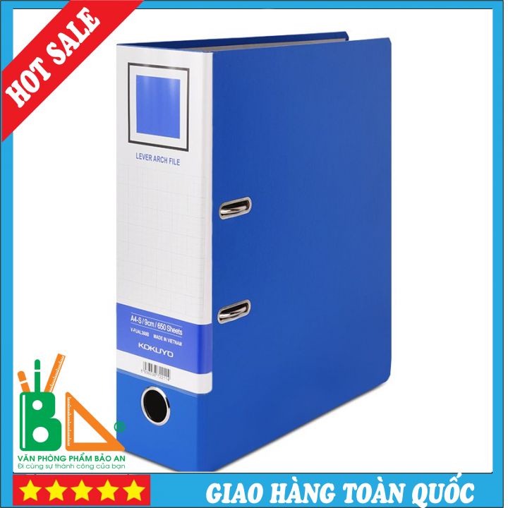 File Còng Bật Kokuyo 9cm 2 Còng A4, F4 CAO CẤP