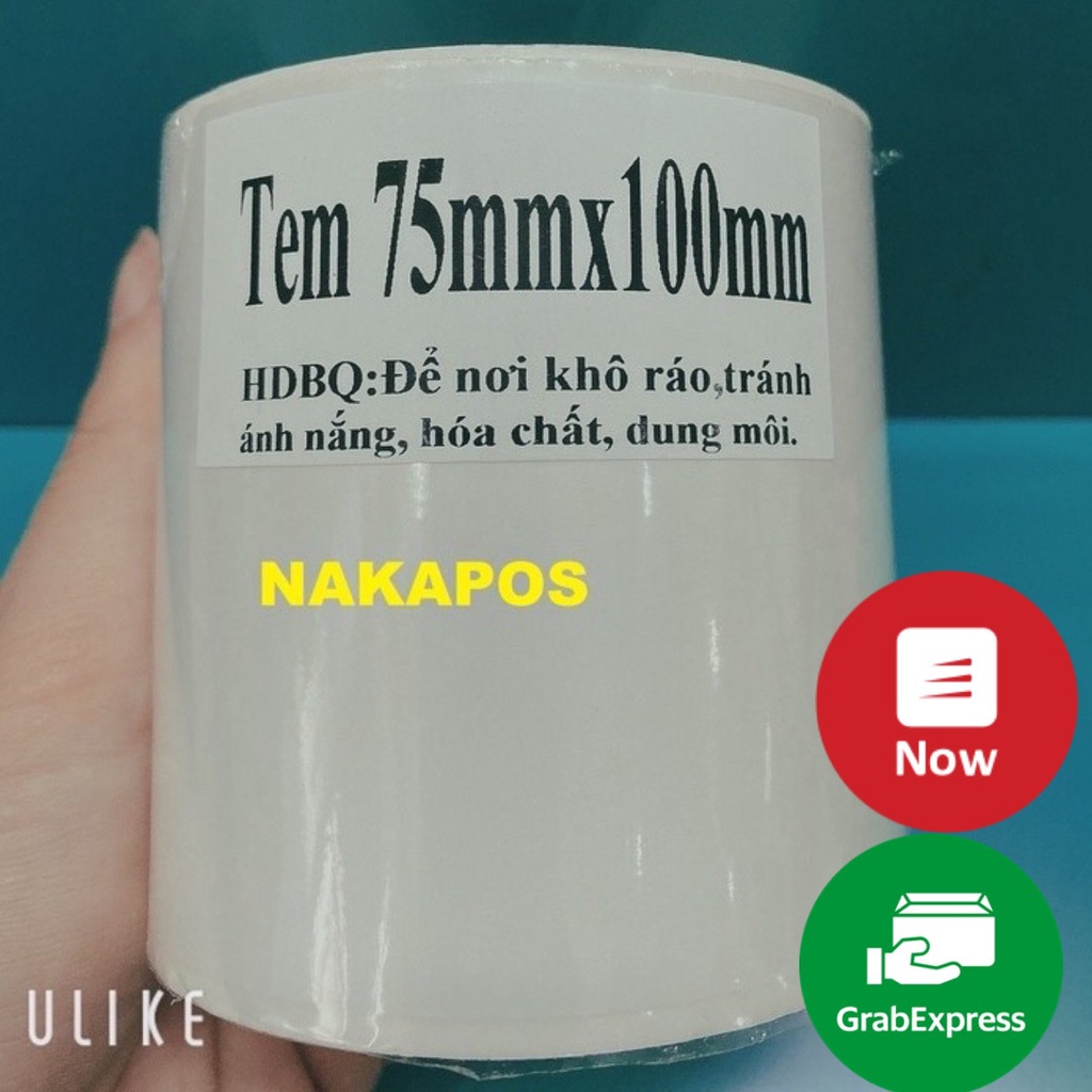 Tem nhiệt 75x100 mm, decal 7.5 x 10 in nhãn, in vận đơn, Giấy in Đơn Hàng, Giấy in Đơn SHOPEE,Giấy in nhiệt A7, in đơn