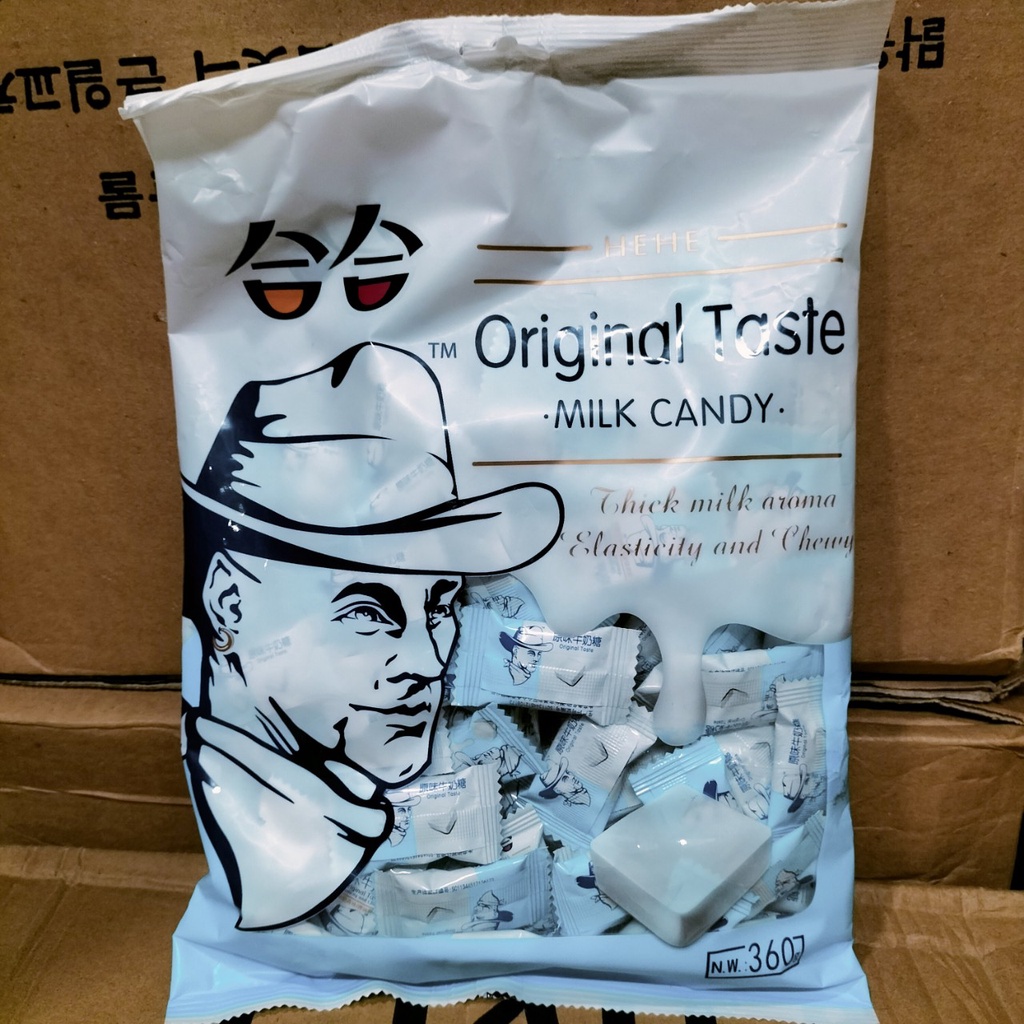 Kẹo Sữa Chua HeHe Gói 360gr - Món Ăn Vặt Kẹo Siêu Ngon
