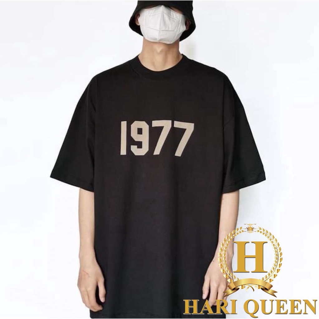 Áo phông phản quang 1977 form rộng đẹp- Áo thun tay lỡ Unisex nam nữ kiểu hàn quốc vải cotton HARI in hoạ tiết