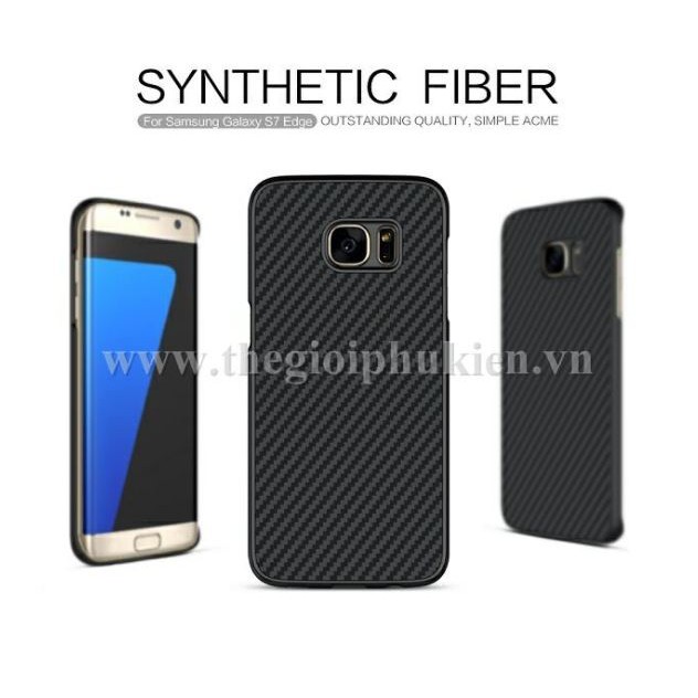 Ốp Lưng Nillkin Carbon Fiber Samsung Galaxy S7 Edge - Hàng Chính Hãng