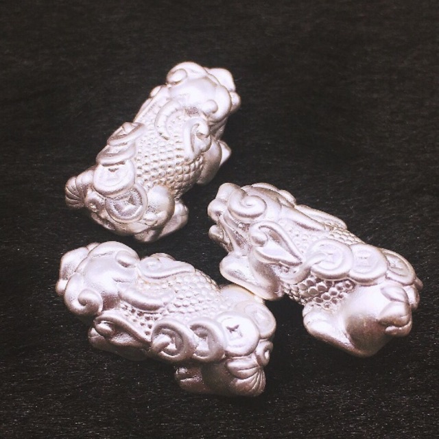 ✅ BÁN SỈ ✅ Charm Tỳ Hưu bạc vẩy rồng hàng đẹp - Bạc chuẩn loại 1, PH129