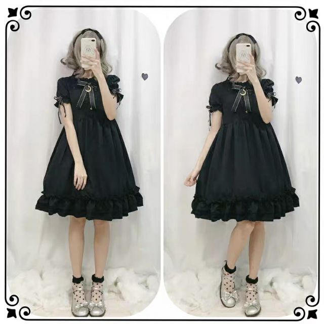 [ORDER] ĐẦM/VÁY NGẮN TAY PHONG CÁCH GOTHIC LOLITA