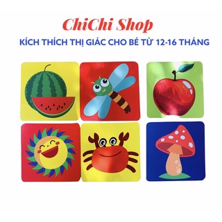 Thẻ Học FlashCards,Thẻ Kích Thích Thị Giác Cho Bé Từ 12-36 Tháng,Thẻ Màu Sắc Chống Thấm Nước