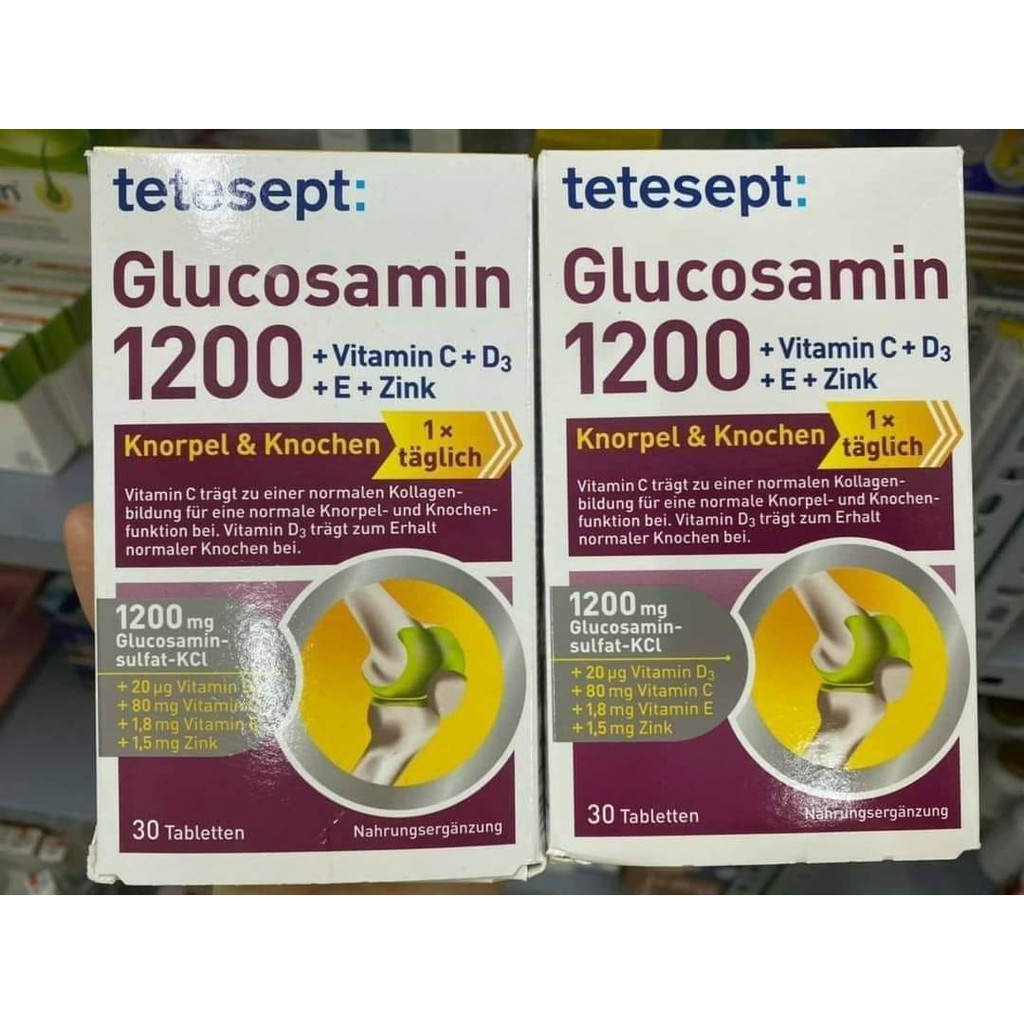 (Hàng Đức) Bôt xương khớp GLucosamin 1200 Tetesept