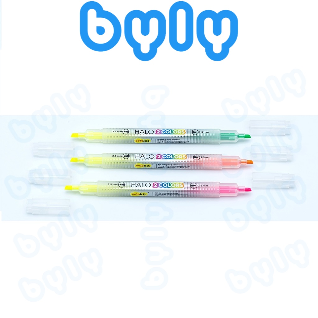 [Ship hoả tốc] Bút dạ quang đánh dấu dòng 2 màu 𝑻𝒉𝒊𝒆̂𝒏 𝑳𝒐𝒏𝒈 Colokit HL-C01 - ByLy Store