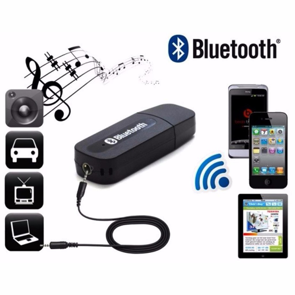 [Mã ELORDER5 giảm 10k đơn 20k] USB Thu Âm Thanh Bluetooth Music Receiver BT163 & H163