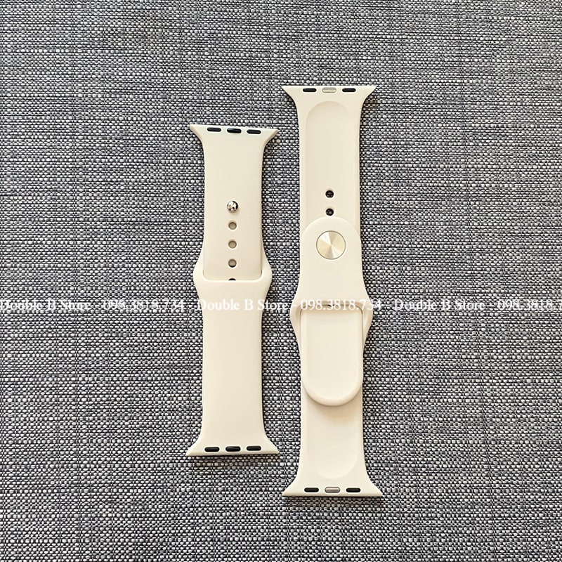 Dây Apple Watch Cao Su Sport Trắng Sữa Band Đủ Màu Dành Cho Apple Watch Series SE/6/5/4/3/2/1 38mm | 40mm | 42mm | 44mm