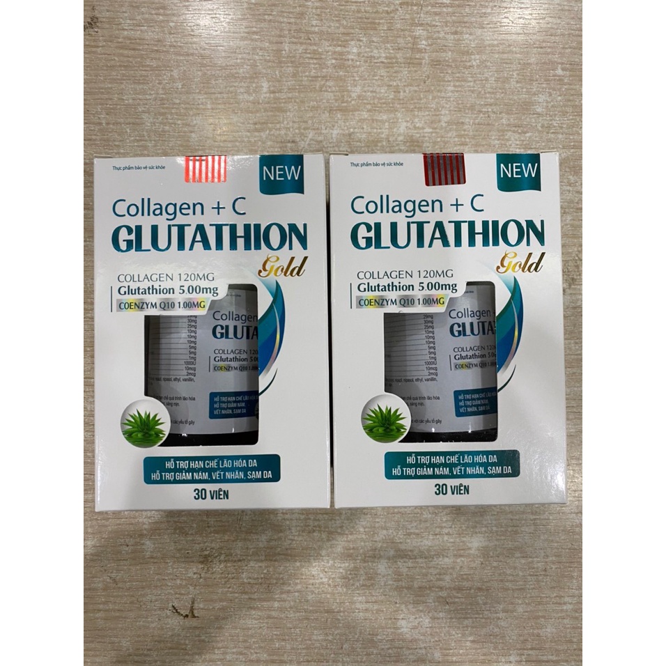 Viên uống Collagen GLUTATHION trắng da, mờ thâm nám.