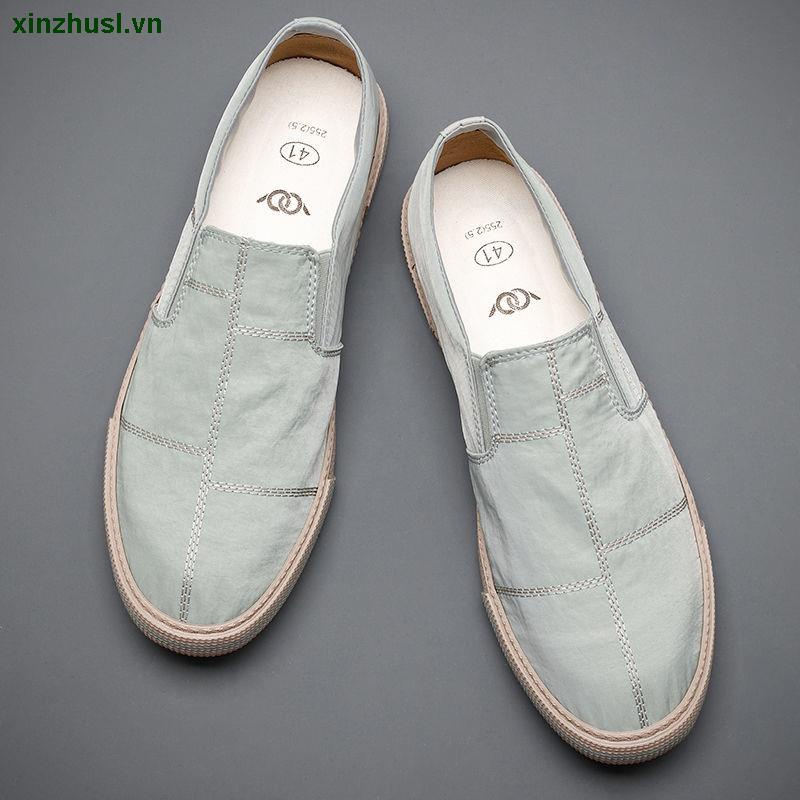 Giày lười canvas thoáng khí thời trang dành cho nam