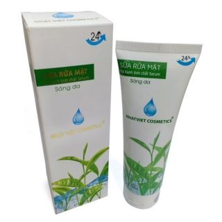 Sữa rửa mặt sáng da Nhật Việt Trà xanh - Serum (120ml)