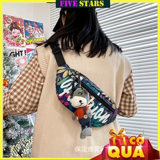 Túi bao tử fishion rằn ri phối lá