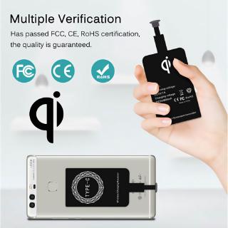 Bộ Sạc Nhanh ko dây Qi Cho IP7 6 Plus Micro Usb Type C